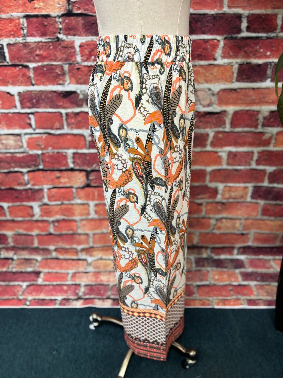 Women's Desert Paisley Wide-leg Pants