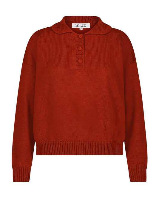 Rose Velvet - Penny Baby Alpaca Wool Sweater - Rack Hunt -