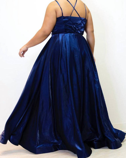 A-line Scoop Neck Gown