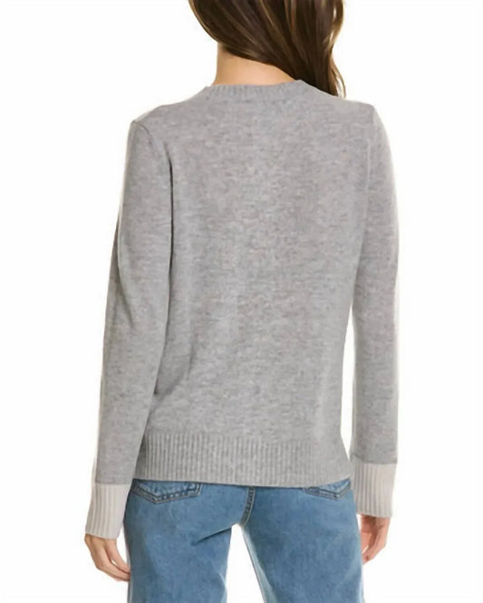 Forte Cashmere - Contrast Trim Crewneck Cashmere Sweater - Rack Hunt
