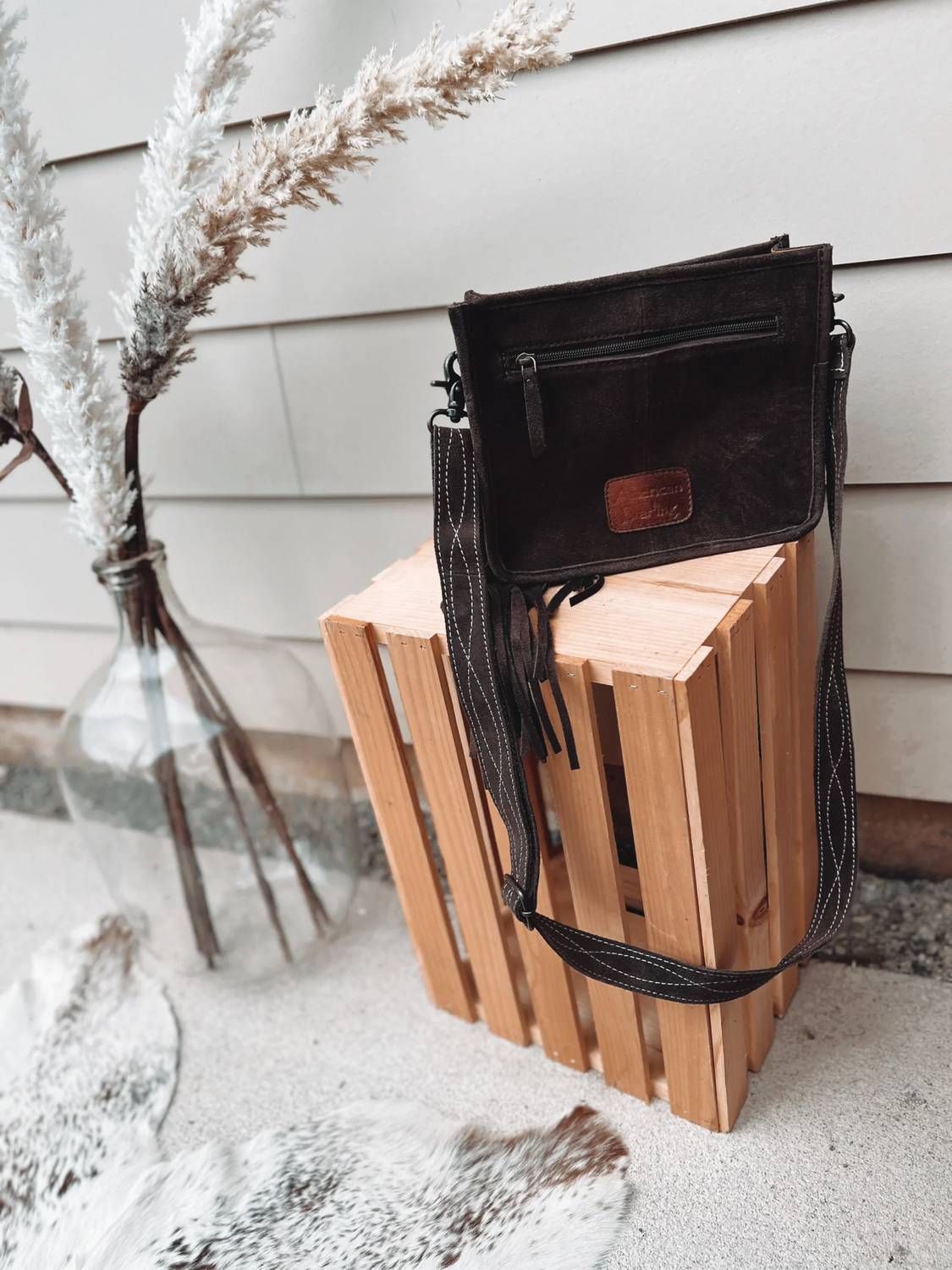 Women's Boot Stitch Crossbody Bag