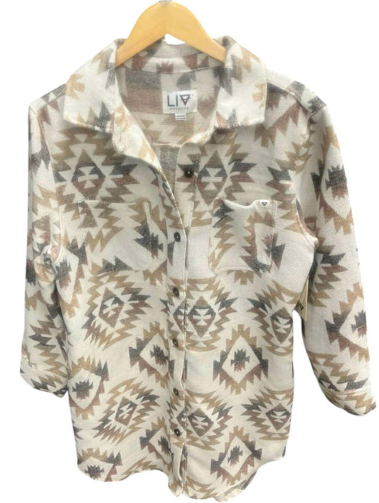 Shay Faux Wool Long Shacket