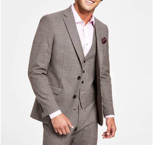 Bar III - Slim-fit Stretch Check Suit Jacket - Rack Hunt