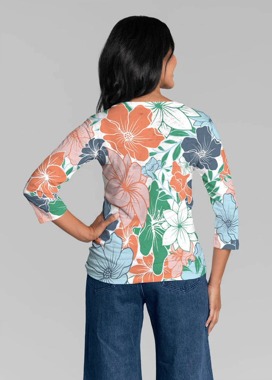 Signature 3/4 Sleeve V-neck Top