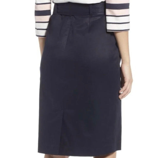 Twill Pencil Skirt