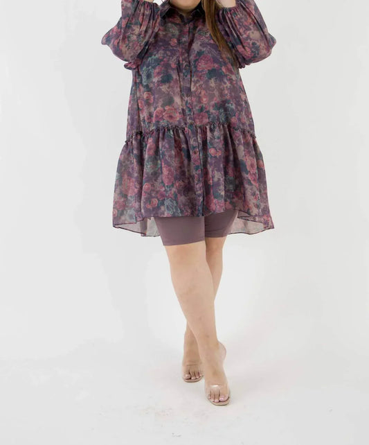 Sante Grace - Floral Voile Tunic Top - Plus Size - Rack Hunt