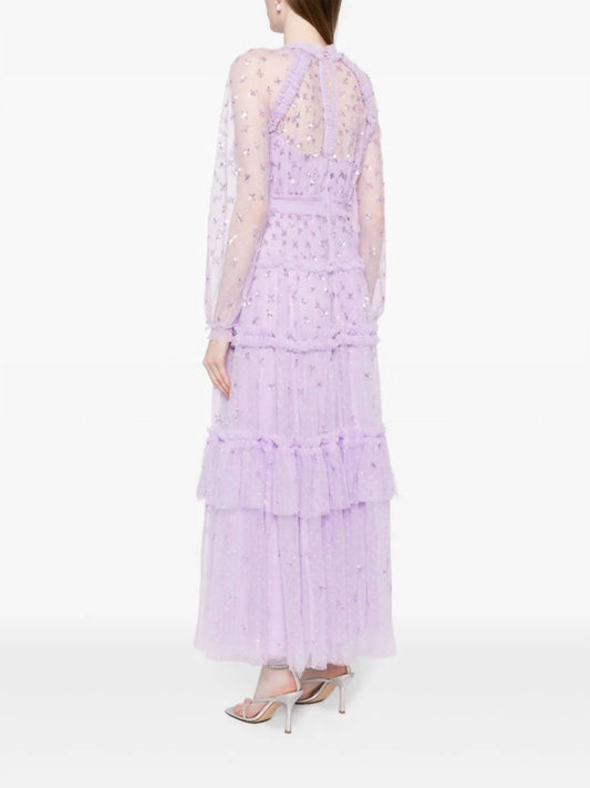Sequin Kisses Ankle Gown