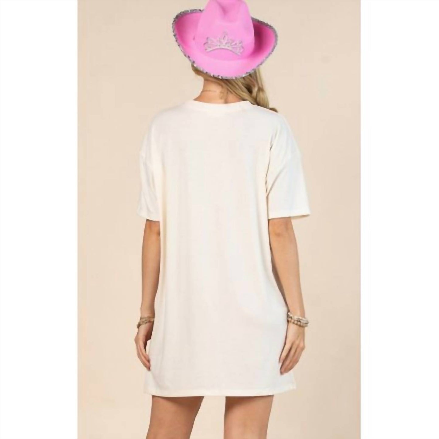 Long Live Cowboys Rodeo Graphic T-Shirt Dress
