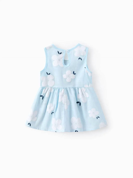 Kid's Peter Pan Collar Floral Dress