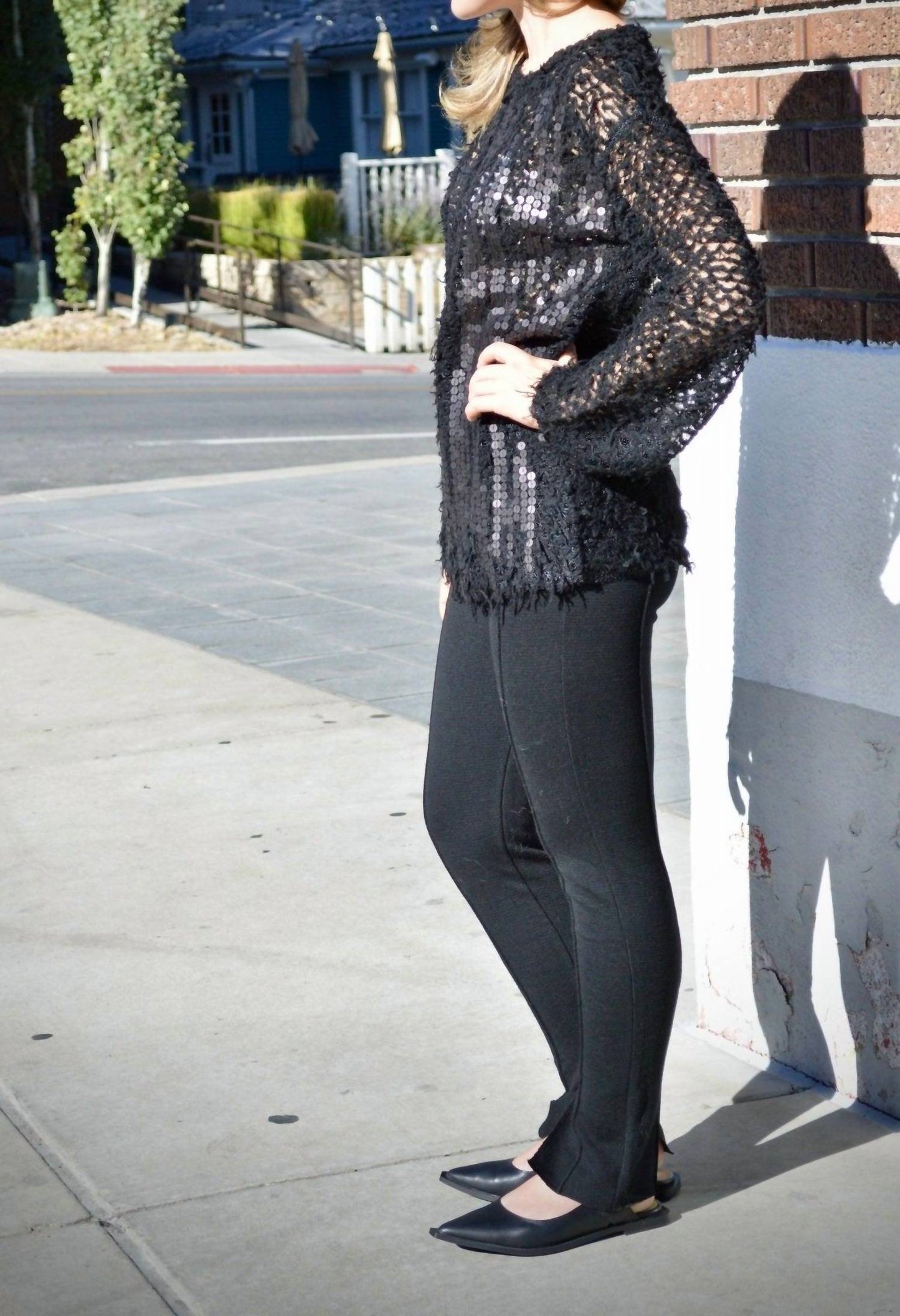 Knit & Sequin Sweater