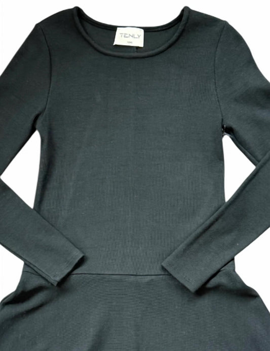 Girl's Rayon Rib Long Sleeve Tank Dress