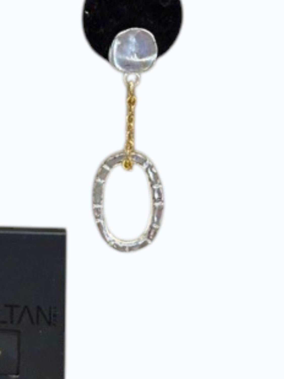Women's Oval Drop Post Earring