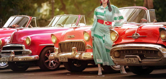 Rossario George - Women's Striped Belted Bohemian Style Maxi Dress - Rack Hunt -