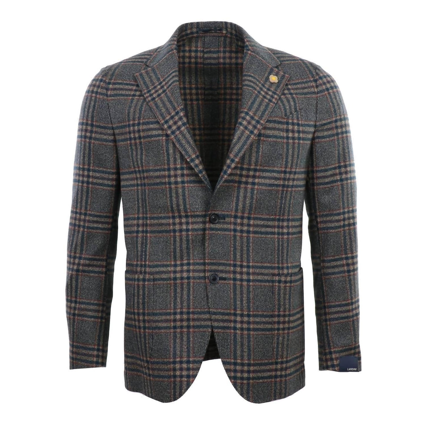Lardini - Men's Navy Plaid Soft Blazer - Rack Hunt