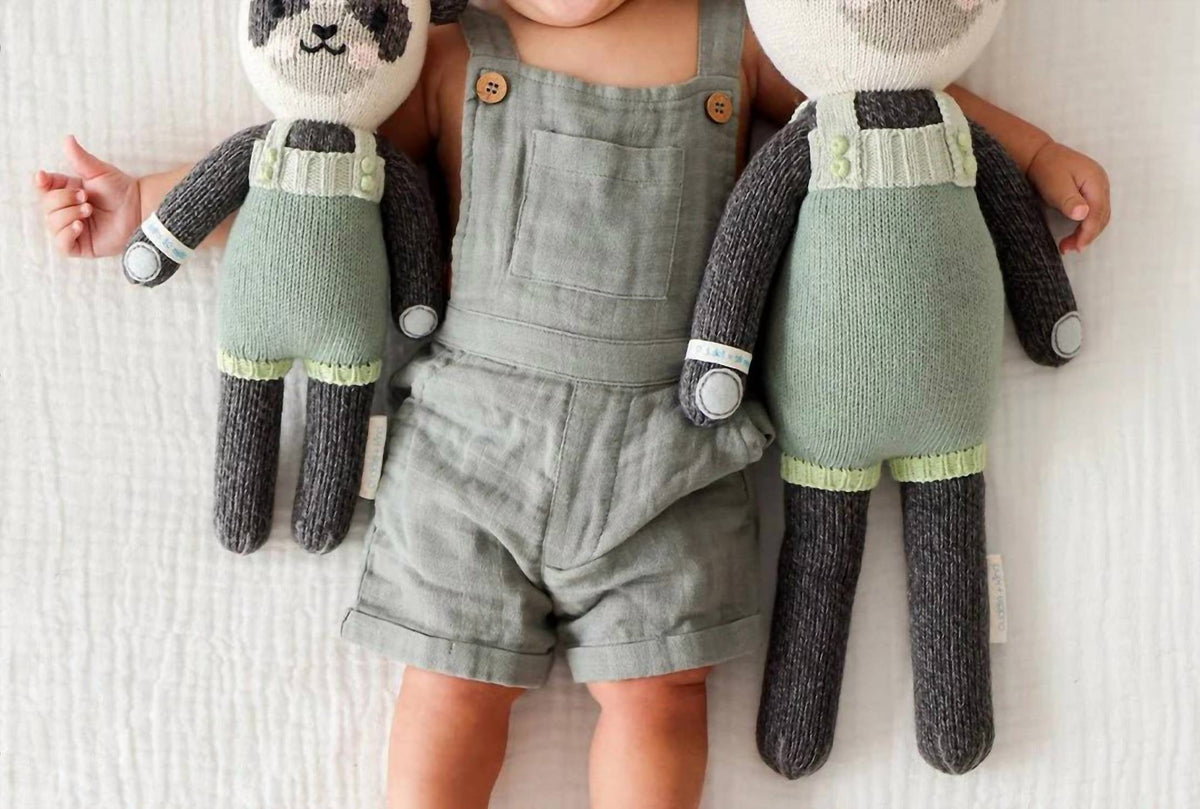 Kids Paxton The Panda Hand Knit Doll