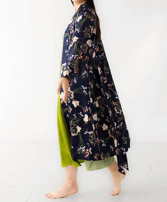 Silk Floral Design Robe
