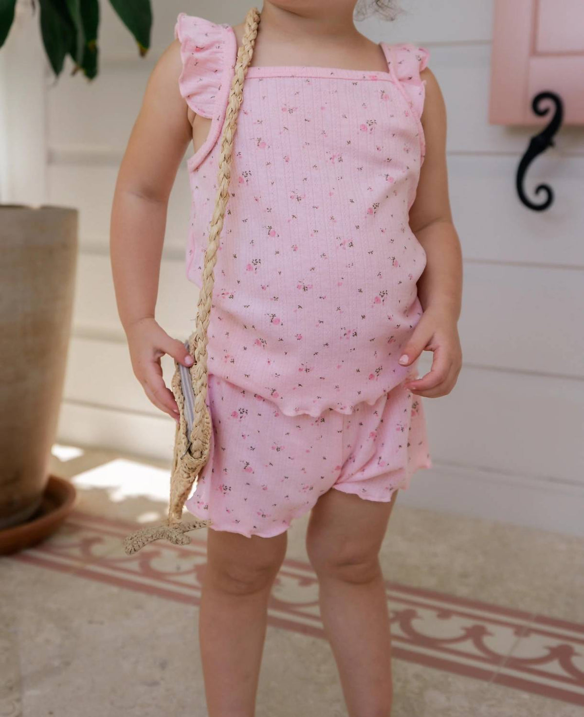 Pointelle Tank Short Set