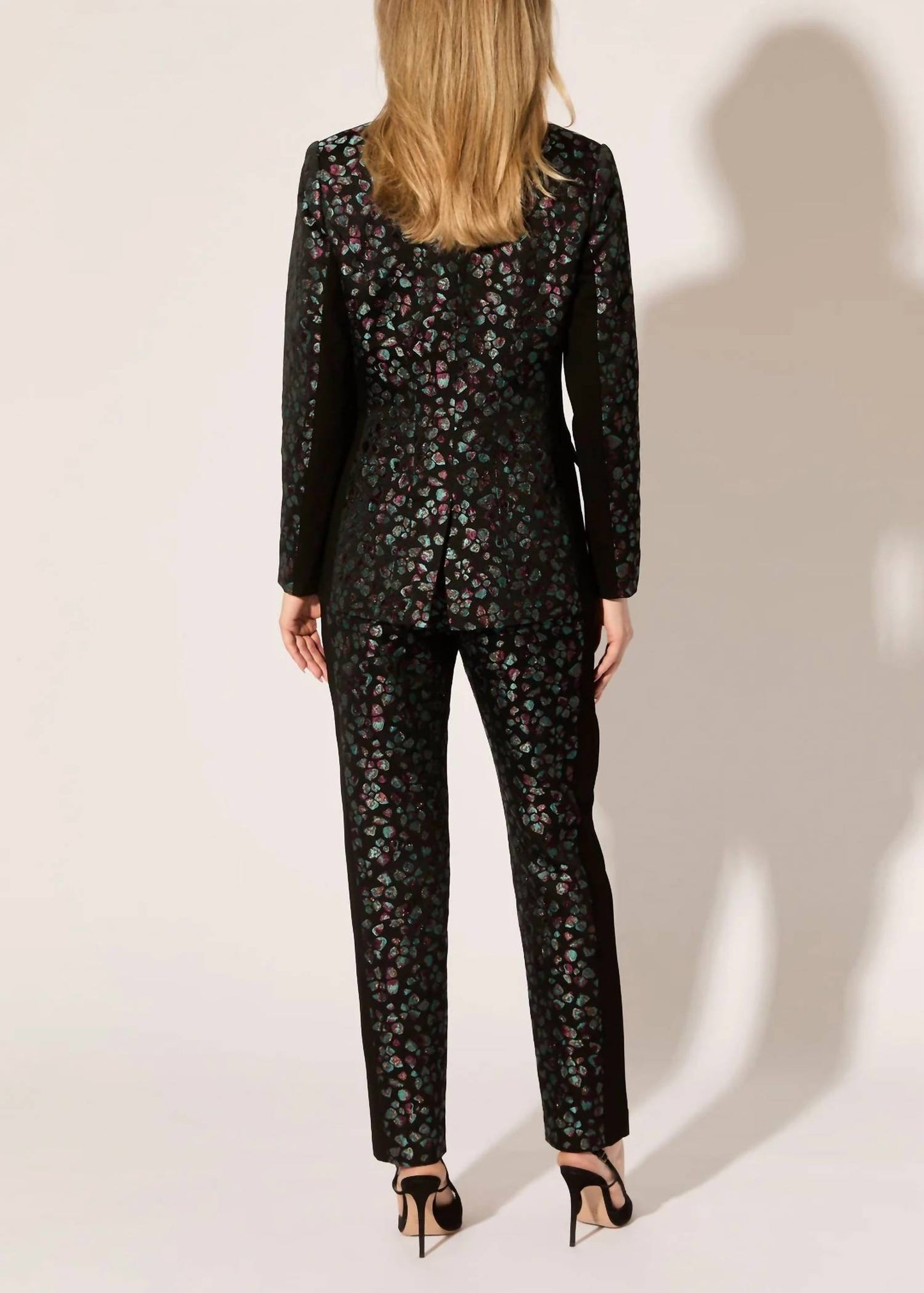 Arbora Jacquard Straight Leg Pants