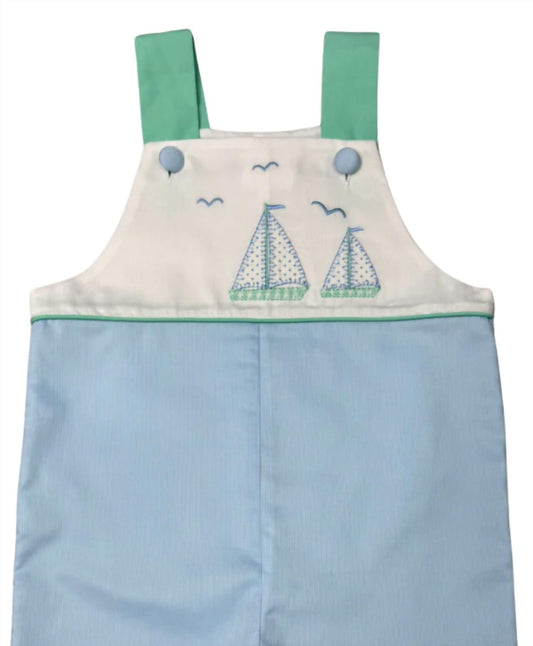 Boy's St John Sailboats Jon Jon Romper