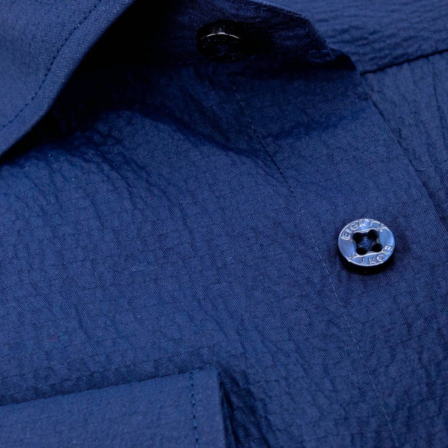Seersucker Solid Button Down Shirt