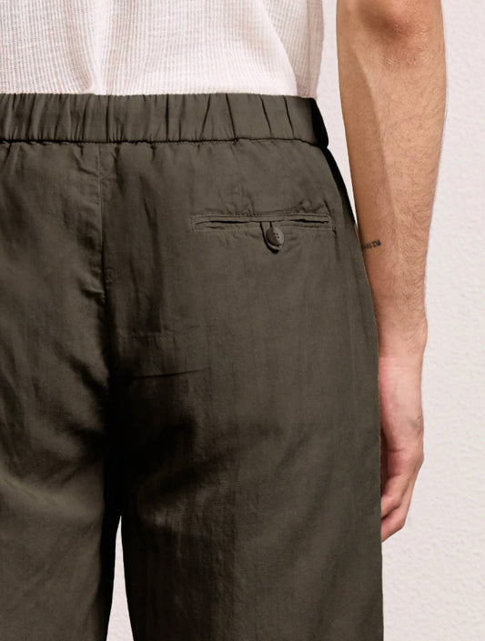 Felipe Herringbone Linen Shorts