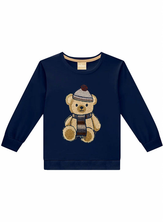 Boys Fleece-lined Sweatshirt And Pants Set