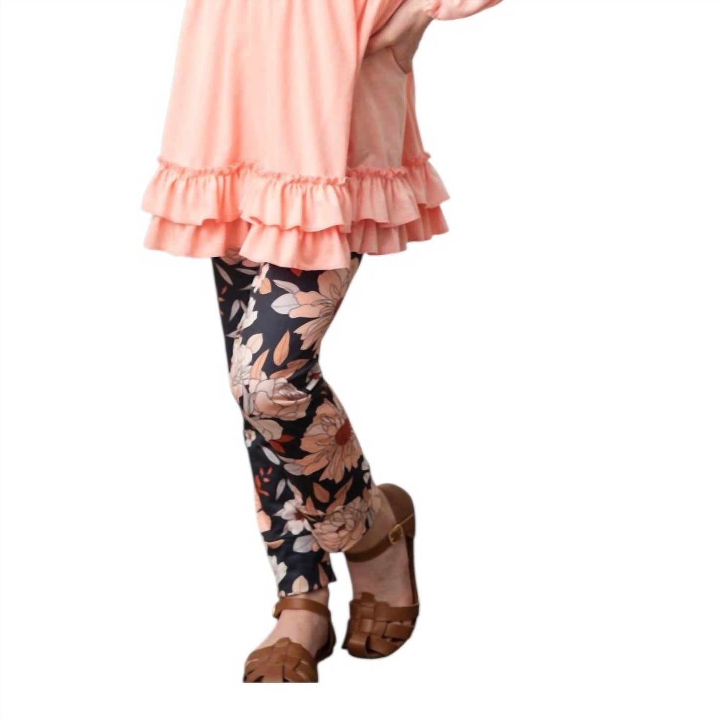 Kid's Ruffle Top & Floral Pant Set