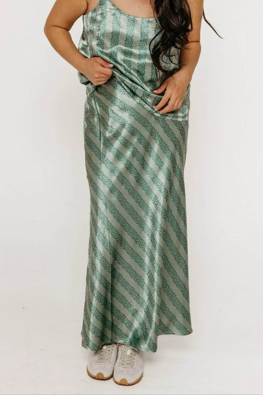 The Tiny Big Sister - Flowers Bias Cut Skirt Washed - Rack Hunt