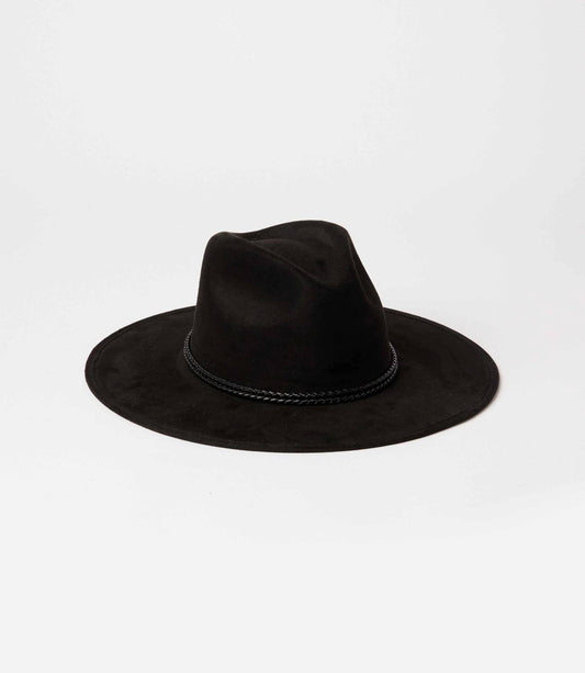 Women's Braided Trim Fedora Hat