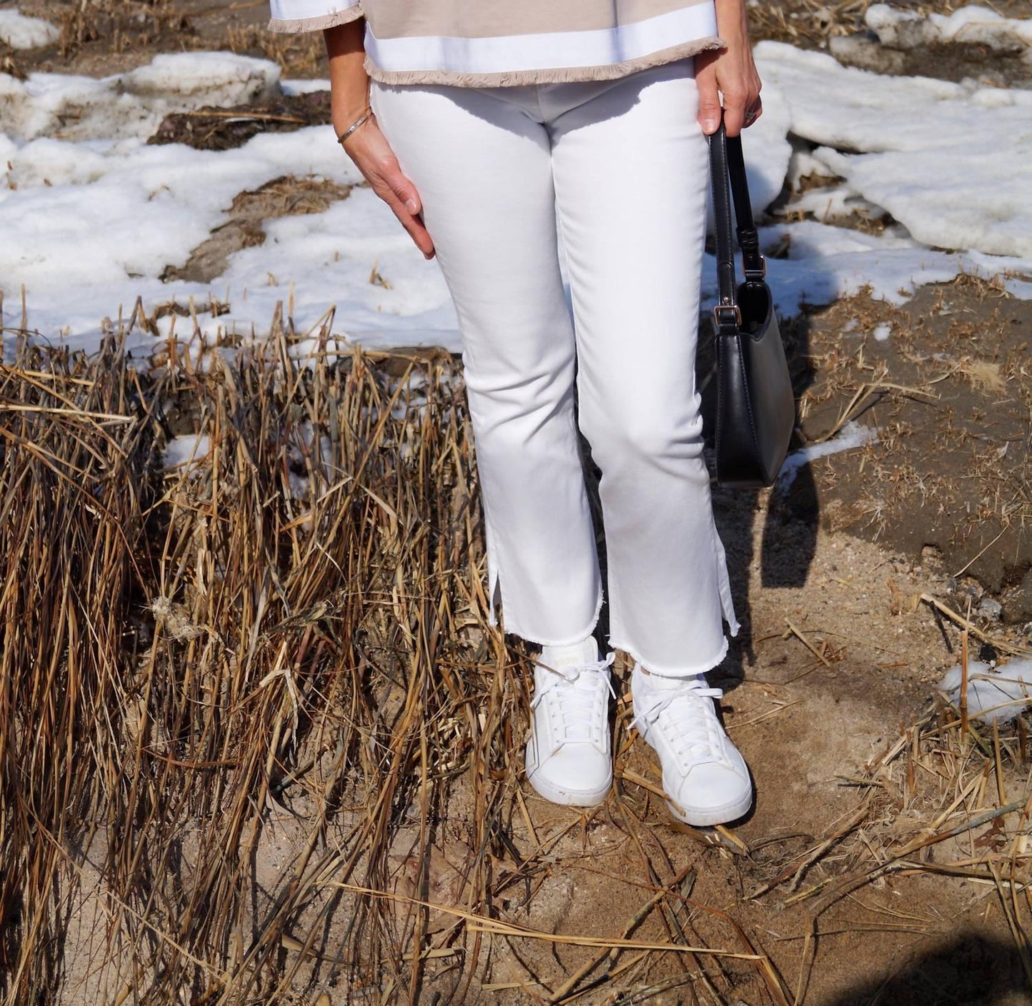 Margittes - Short Sleeve Top With Trim - Rack Hunt