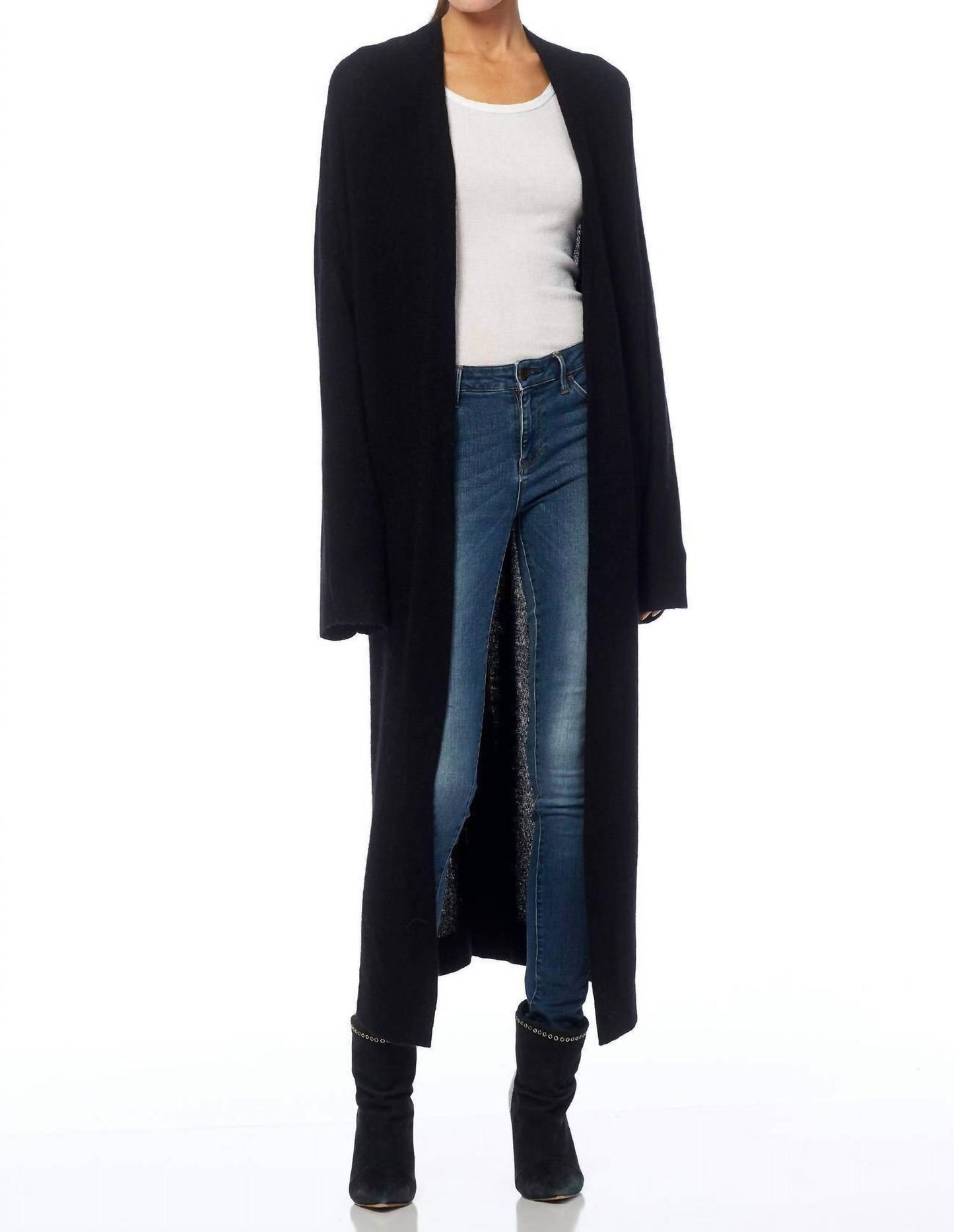 Jelena Maxi-Length Cashmere Cardigan