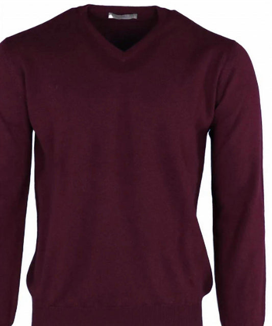 Pashmere - Men's Pure Cashmere V-neck Top - Rack Hunt -