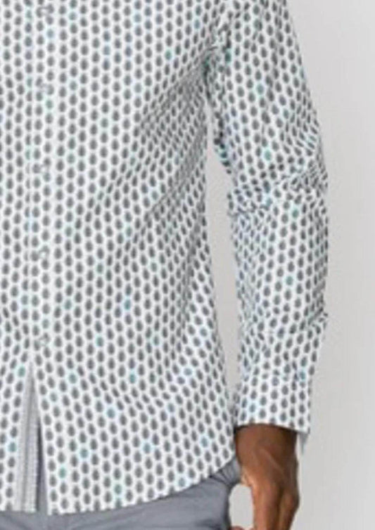 Zexi - Pineapple Button Down Dress Shirt - Rack Hunt -