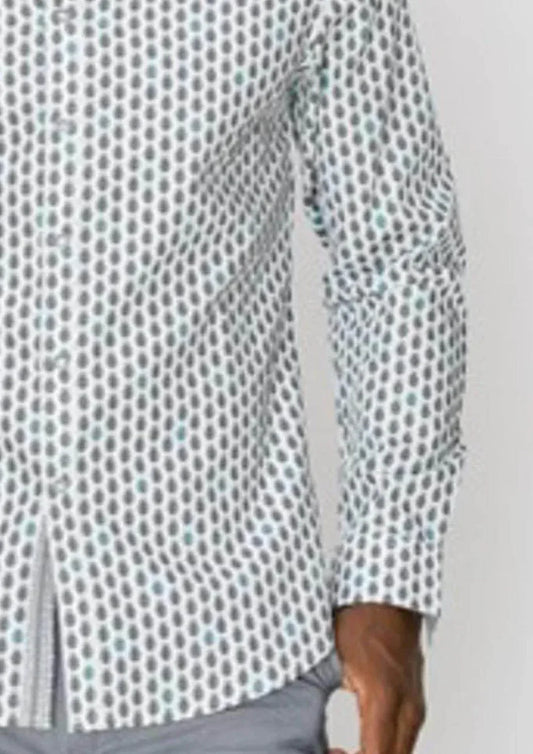 Zexi - Pineapple Button Down Dress Shirt - Rack Hunt