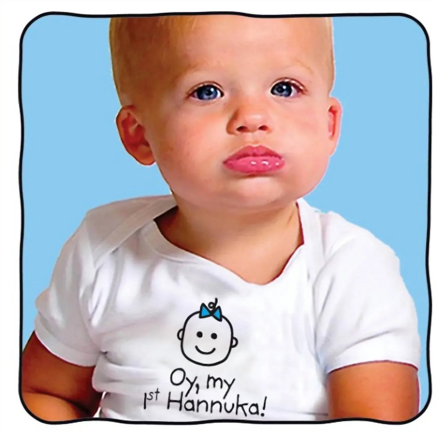 HelloEveryWear - Baby Girls Oy, My 1st Hannuka Onesie - Rack Hunt