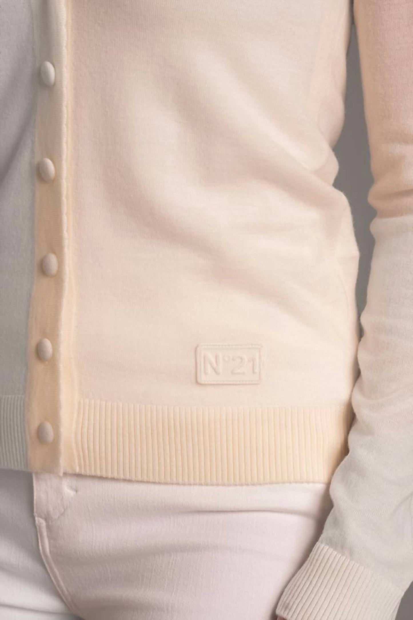 V-neck Full Length Cardigan
