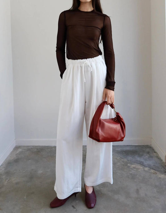 Cotton Nylon Drawstring Pants