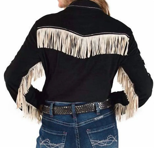 Cowgirl Tuff - Pullover Faux Snap Up With Fringe Top - Rack Hunt