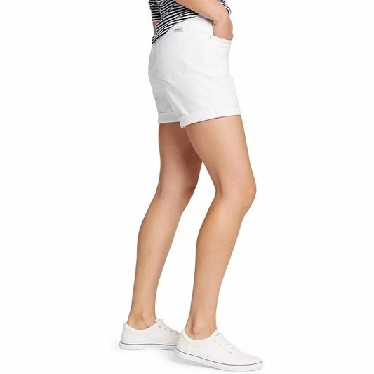Boyfriend Rolled Relaxed Fit Mid-rise Shorts