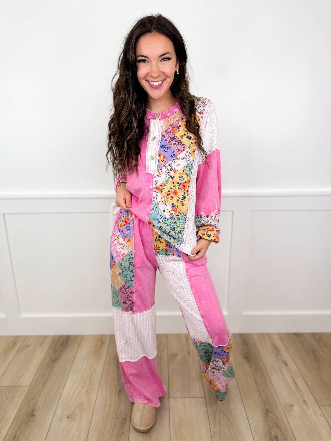 Back To The Beginning High-rise Cotton Wide Leg Pants