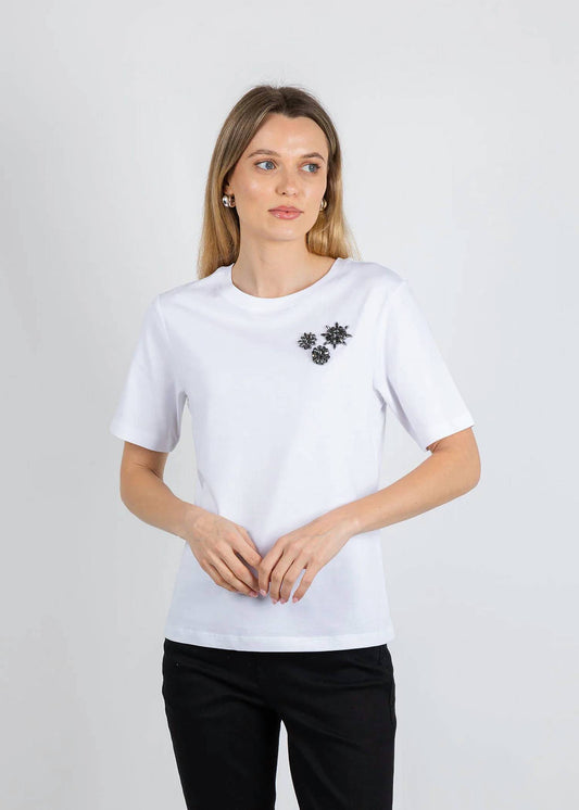 Flower Gem Short Sleeve Tee