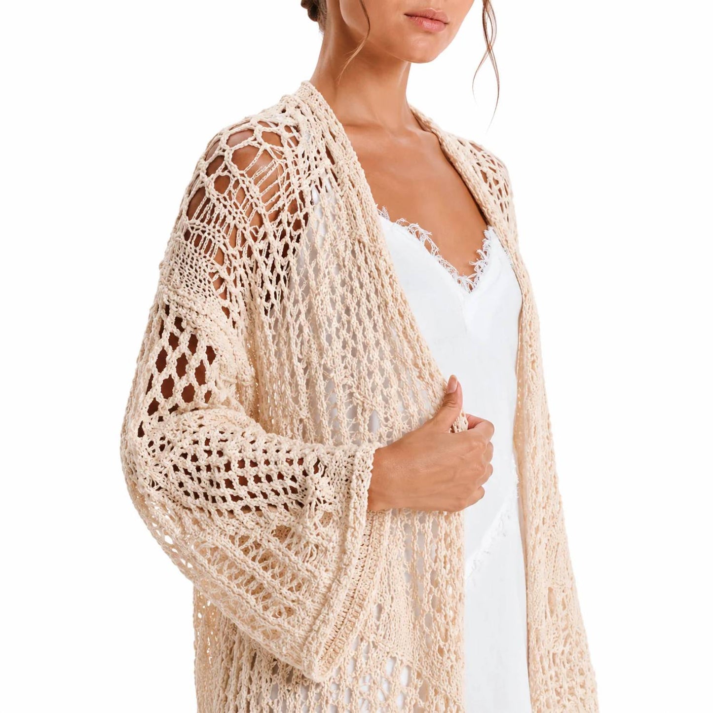 Nature Texture Long-sleeve Cardigan