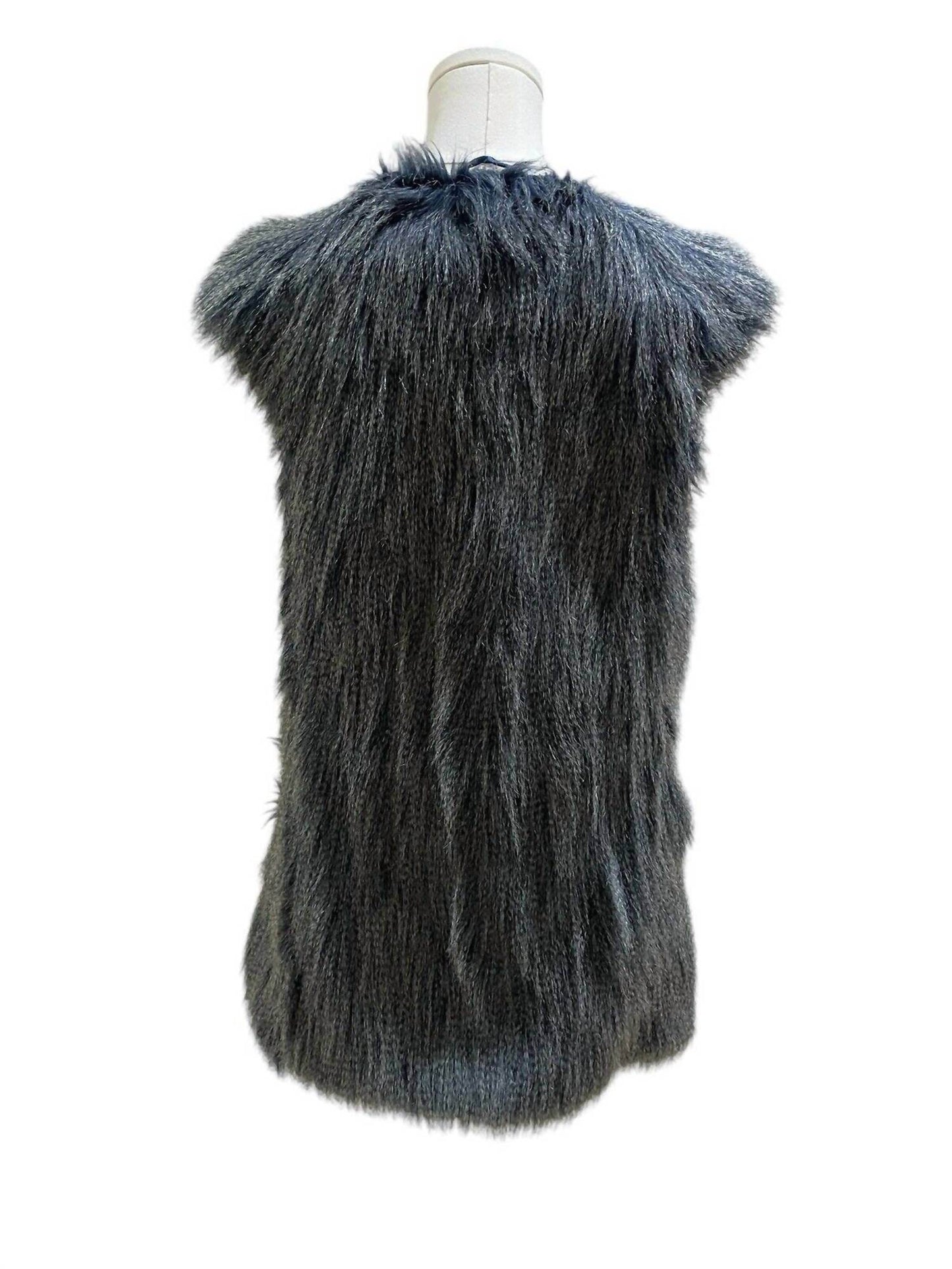 Romeo & Juliet Couture - Women's Shaggy Faux Fur Vest Jacket - Rack Hunt -