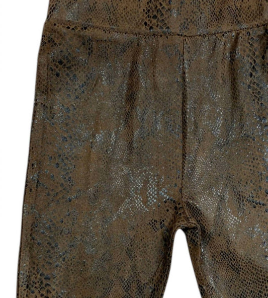 Girls' Snakeskin Leggings
