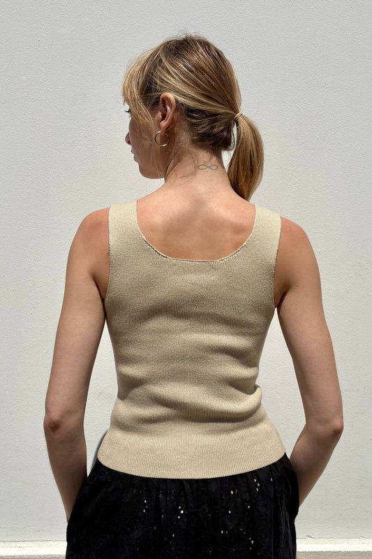 Rose Velvet - Katie Pima Cotton Tank Top - Rack Hunt -