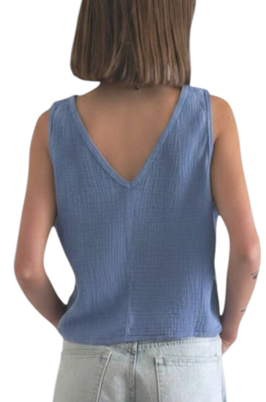 Women's Reversible Gauze Tank