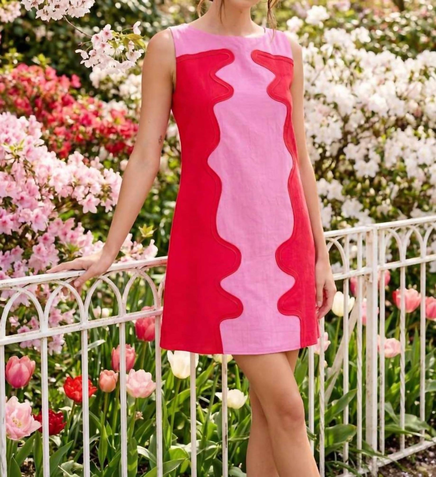 Celine Wavy Shift Dress