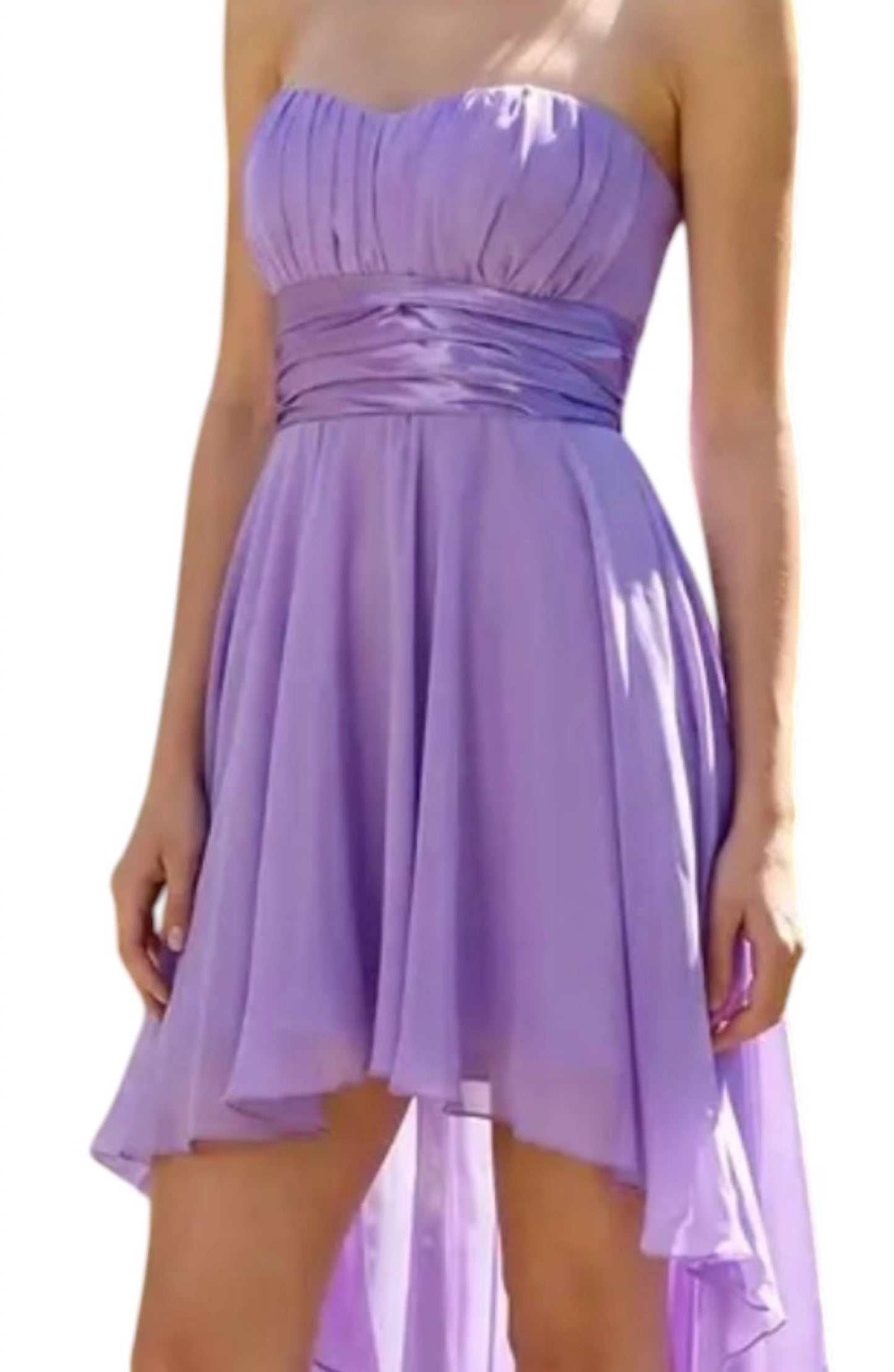 High Low A Line Prom Dress