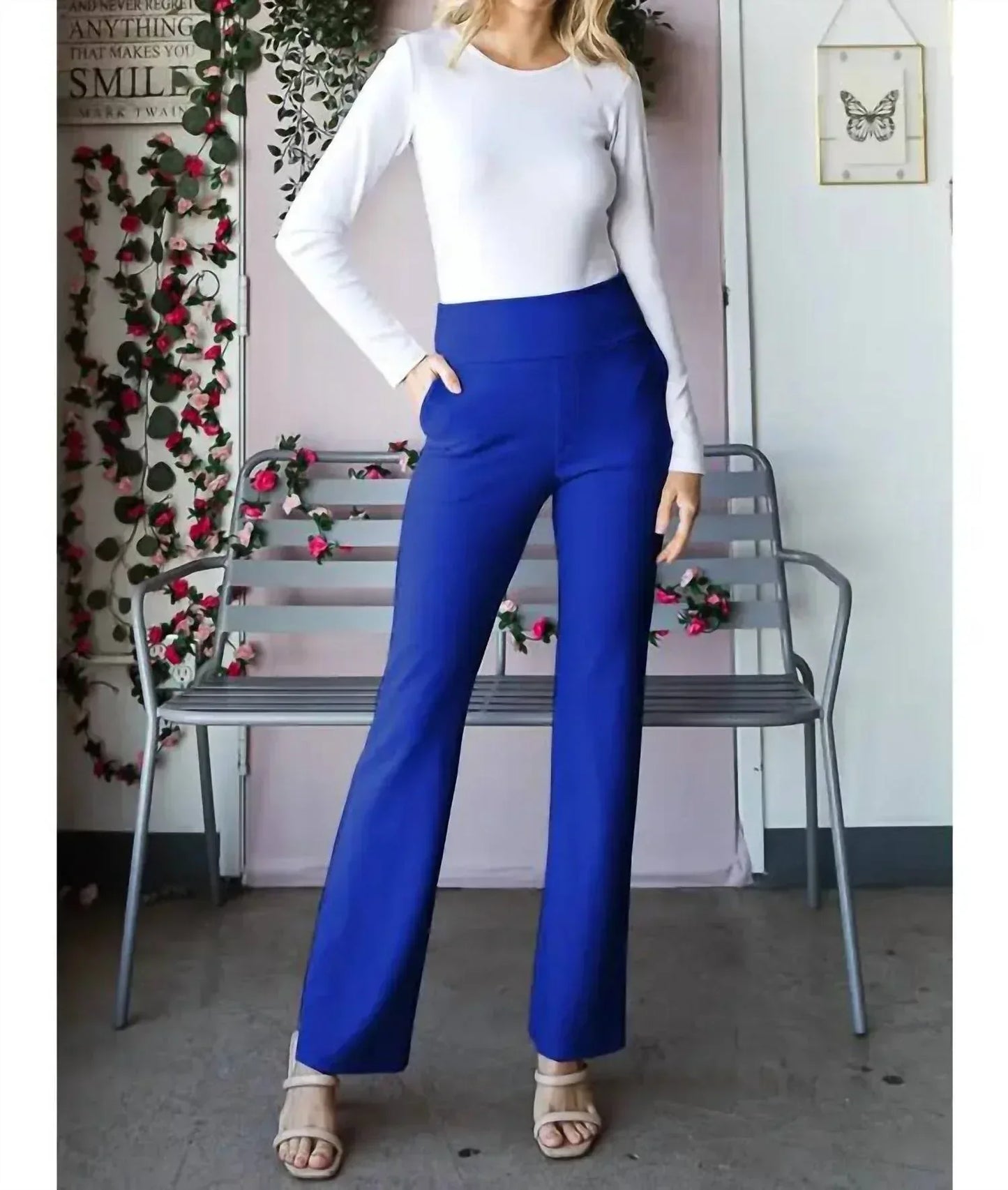 Heimish USA - High Waisted Stretch Flare Pants - Rack Hunt