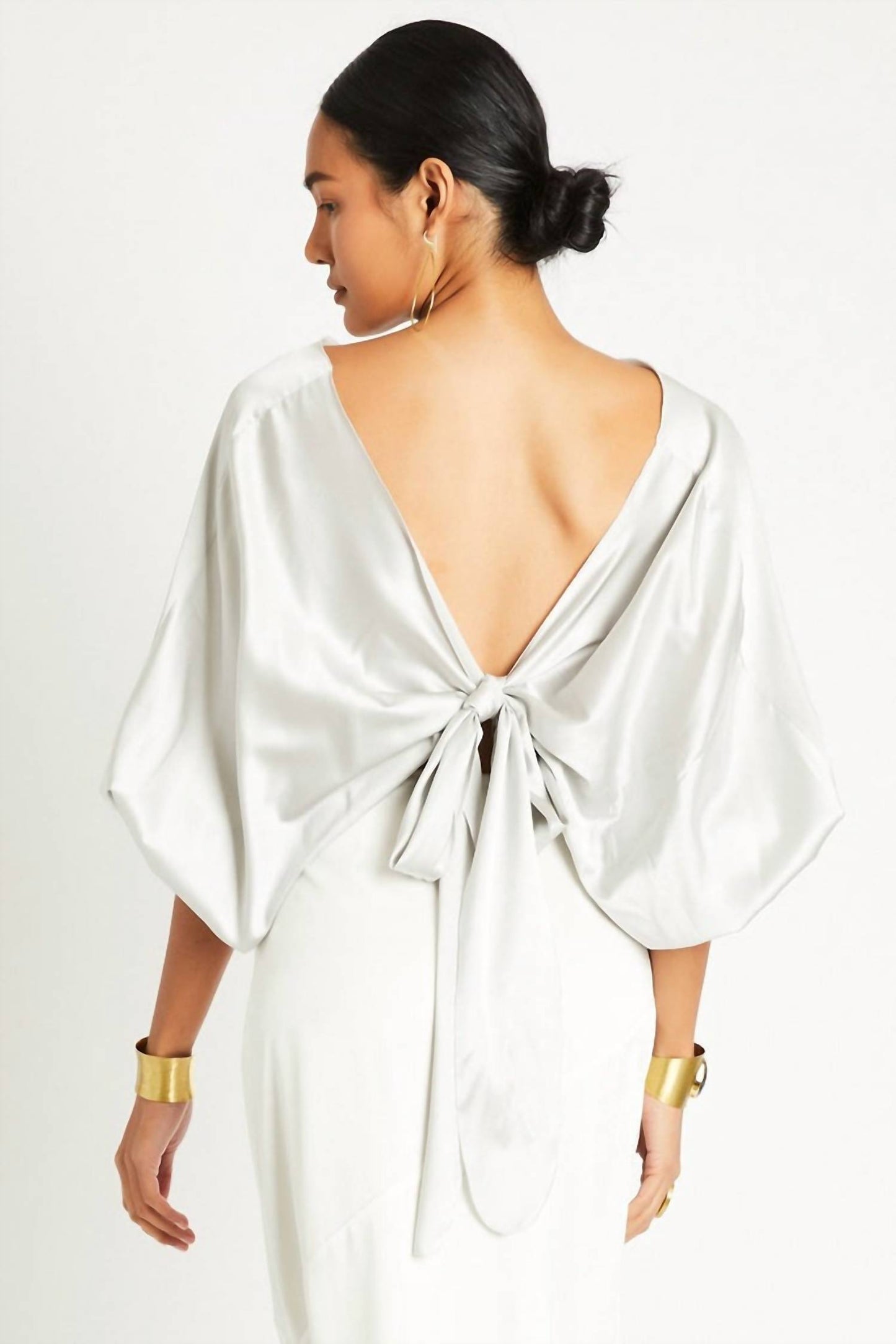 Ali Silk Wrap Top